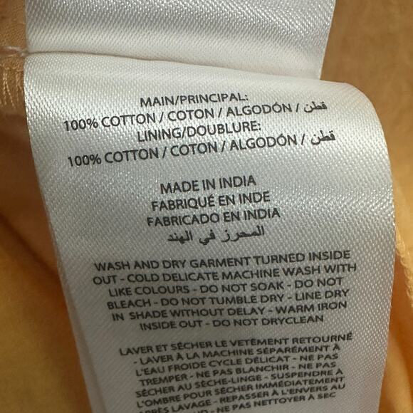 NWT Significant Other Elsa Dress Womens 2 Orange Eyelet Puff Sleeve Smocked Boho - Picture 10 of 10